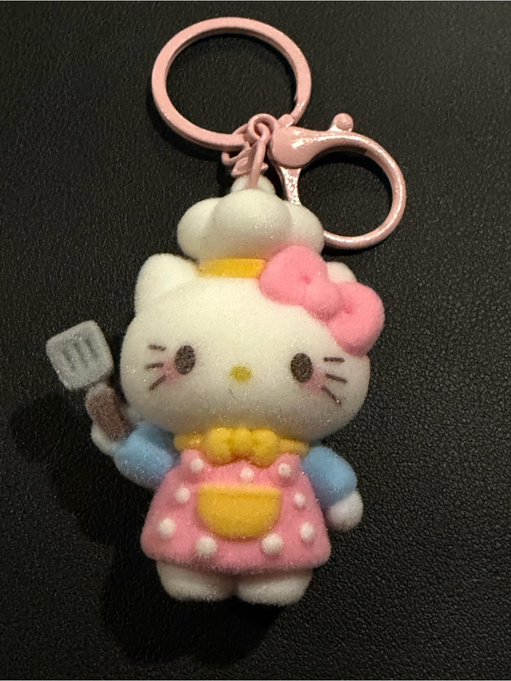 Hello Kitty Pastel Chef Keychain - Pink, White, Yellow, Blue